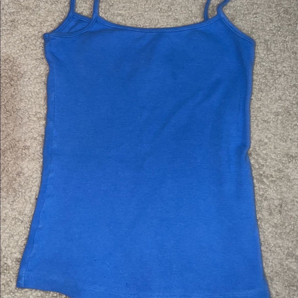 small blue gef tank top